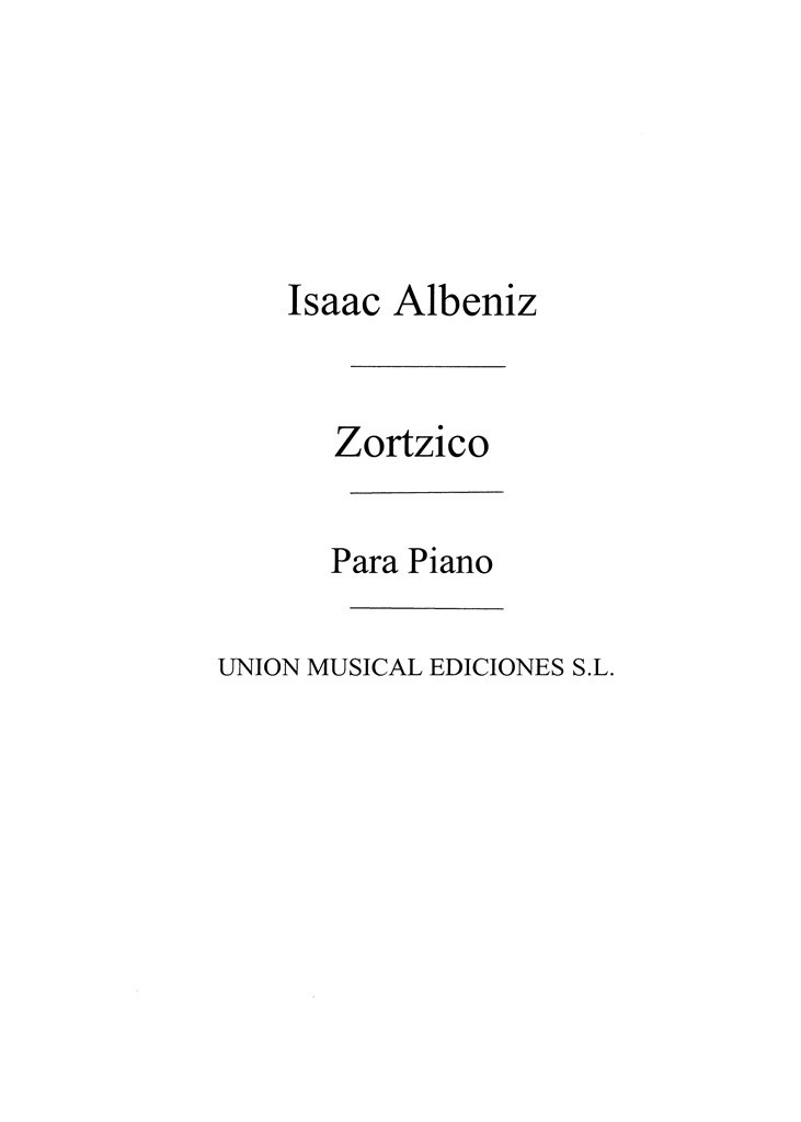 Zortzico For Piano